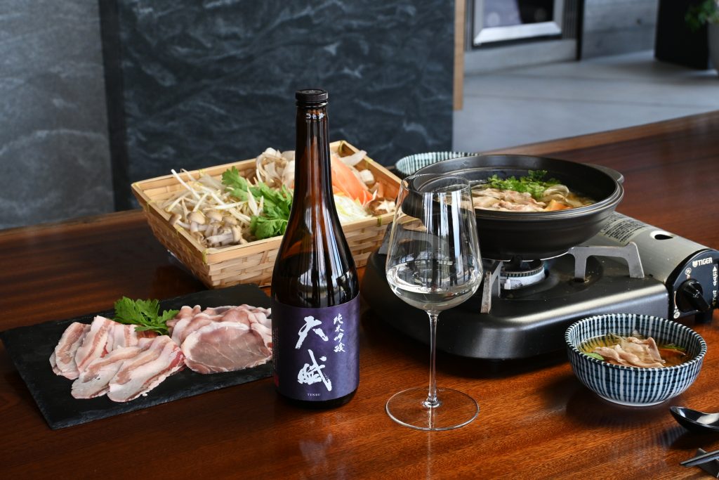 西酒造　日本酒　天賦　しゃぶしゃぶ　肉　鹿児島　高級